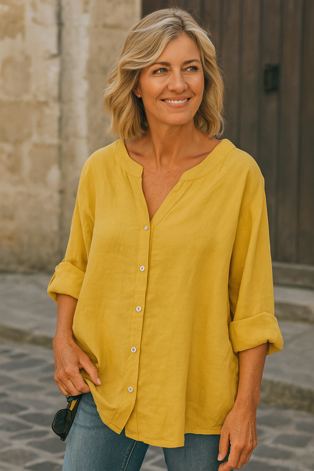 Aava | Effortless Cotton Linen Tee