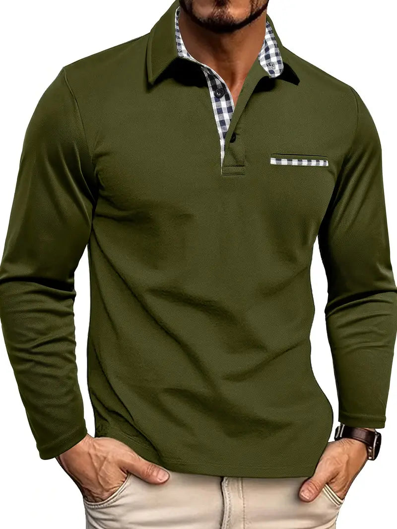 Alain | Sleek Long-Sleeve Polo
