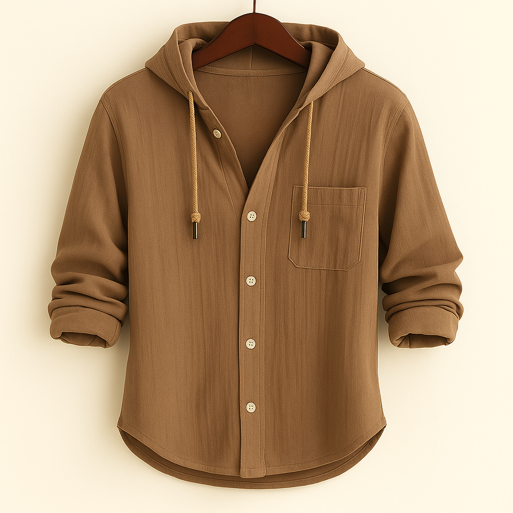 Jim | Luxury Cotton Shirt with Hood