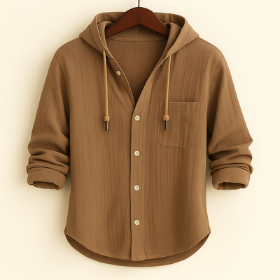 Jim | Luxury Cotton Shirt with Hood