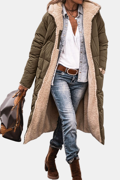 Valeria | Luxe Reversible Sherpa Coat