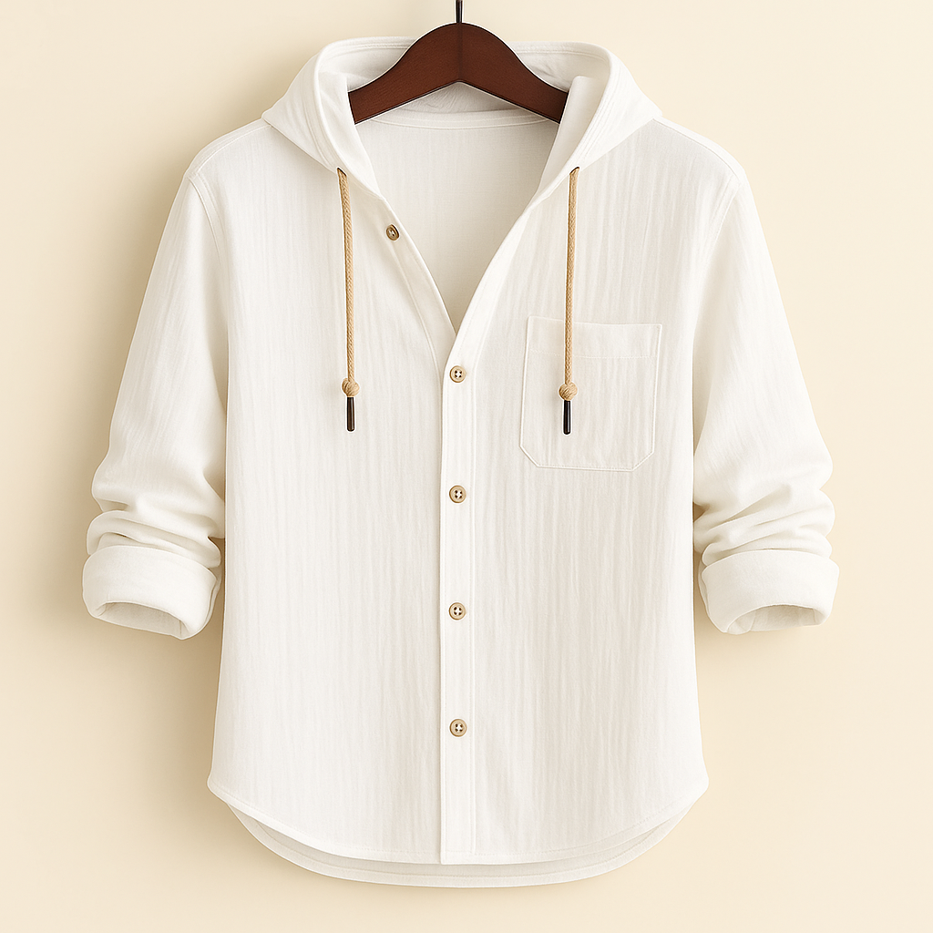 Jim | Luxury Cotton Shirt with Hood