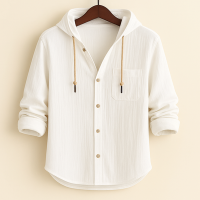Jim | Luxury Cotton Shirt with Hood