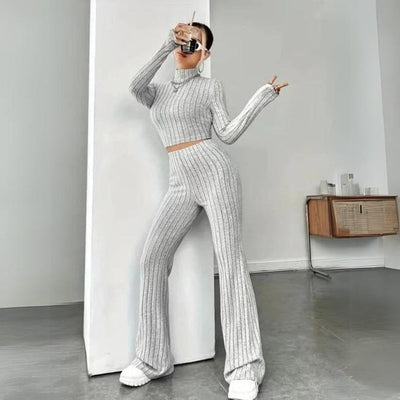 Savina | Rib Knit Loungewear Set for Fall