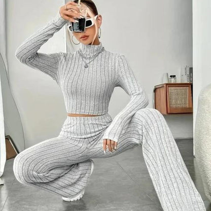 Savina | Rib Knit Loungewear Set for Fall