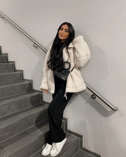 Katja | Cozy Teddy Coat