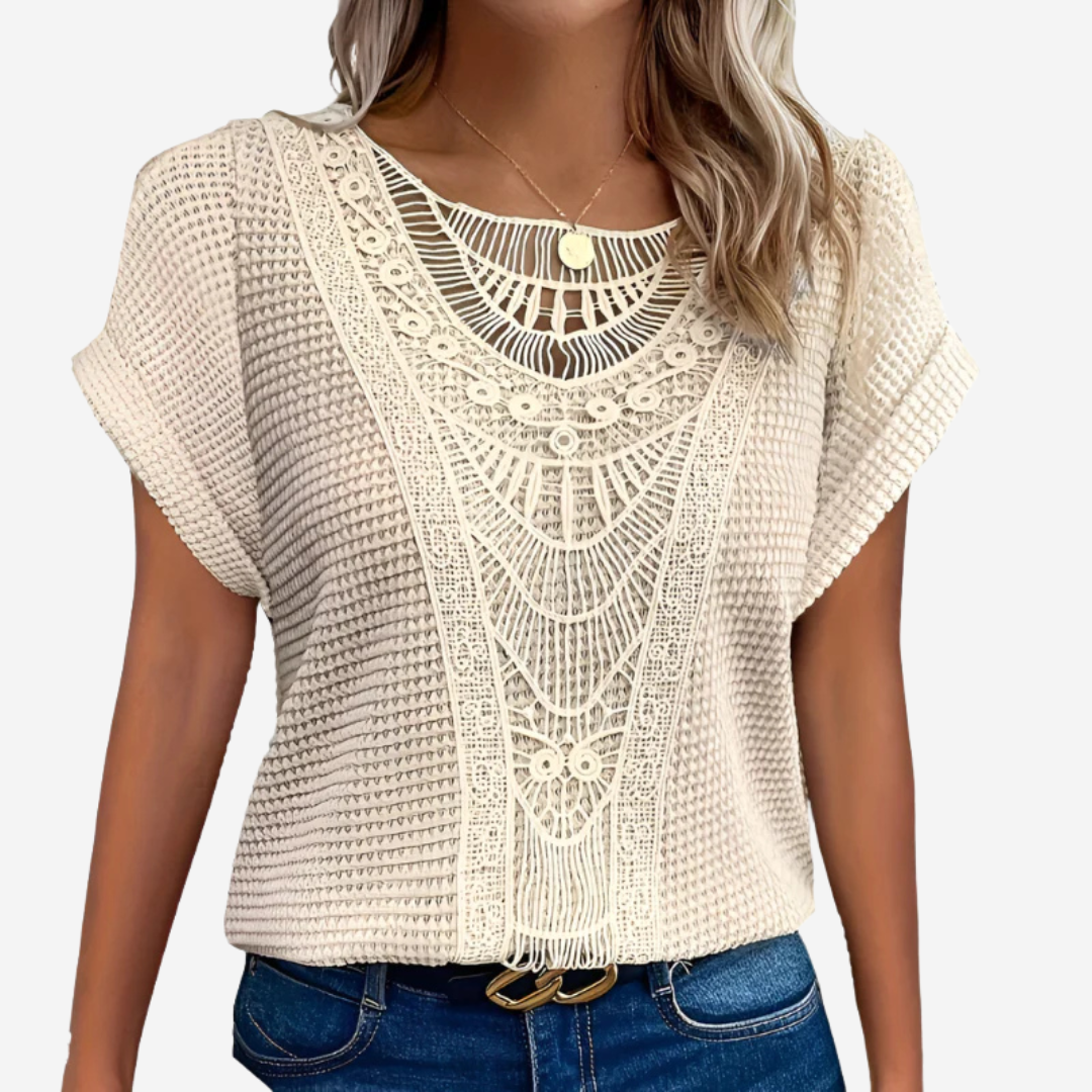 Vanja | Stylish Top with Lace Detail