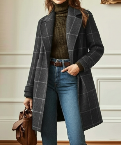 Camaron | Wool Check Coat