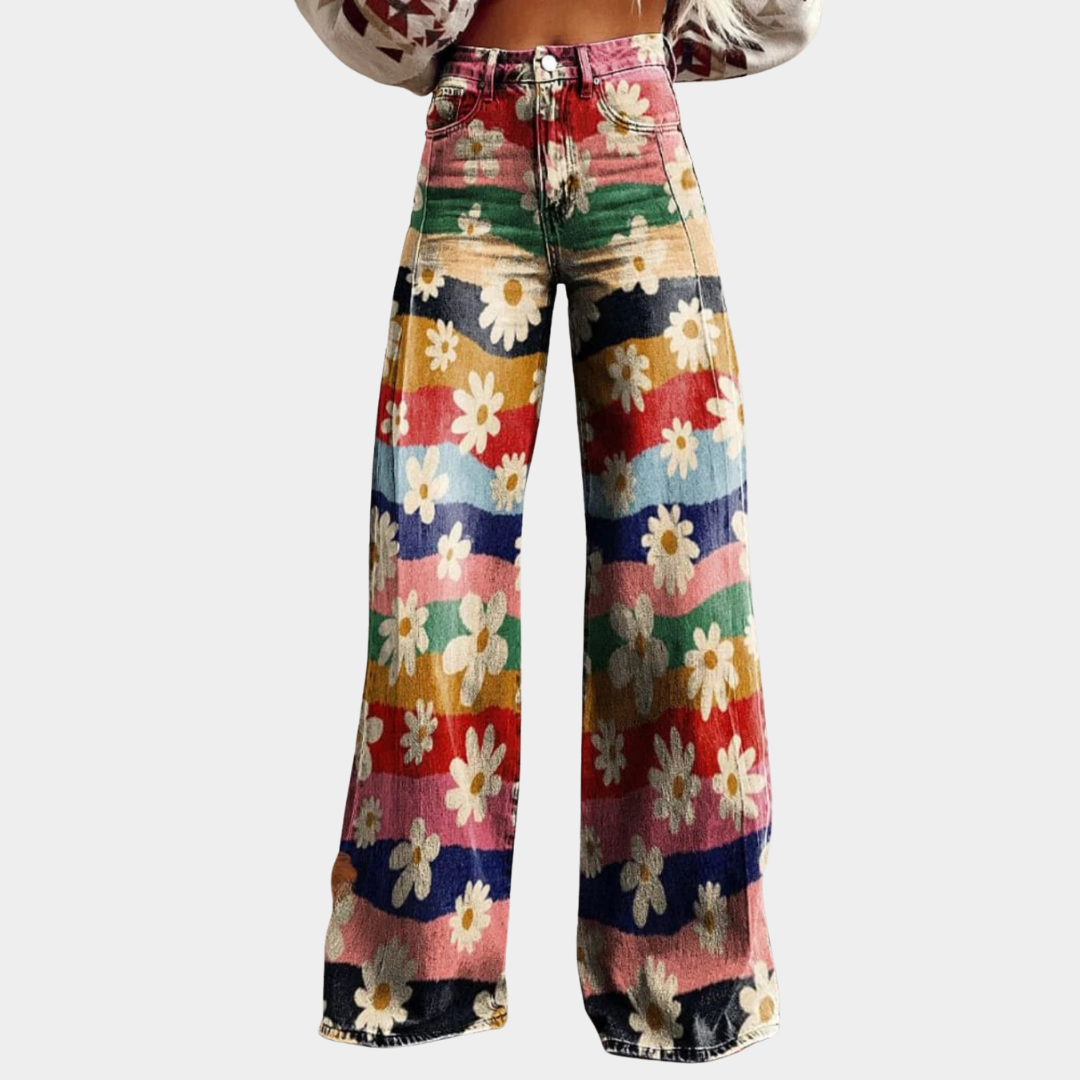 Petra | Retro Floral Pants