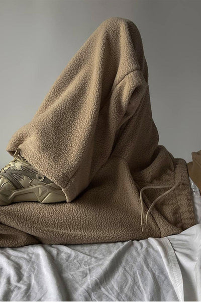 Romee | Luxury Teddy Bouclé Fluffy Pants with Wide Legs