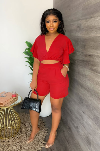 Tamika | Pleated Two Piece Summer Set