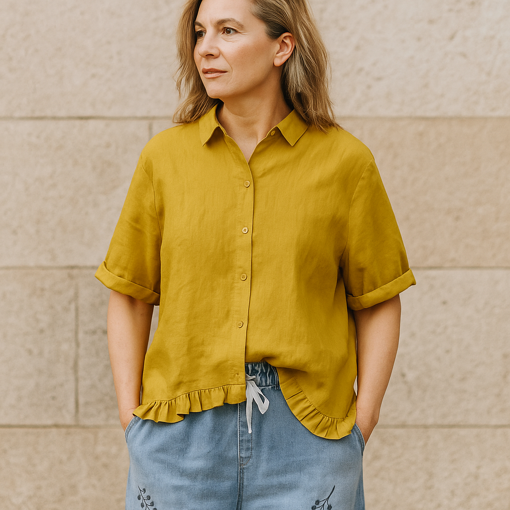 Leah | Elegant Fall-Summer Cotton Shirt