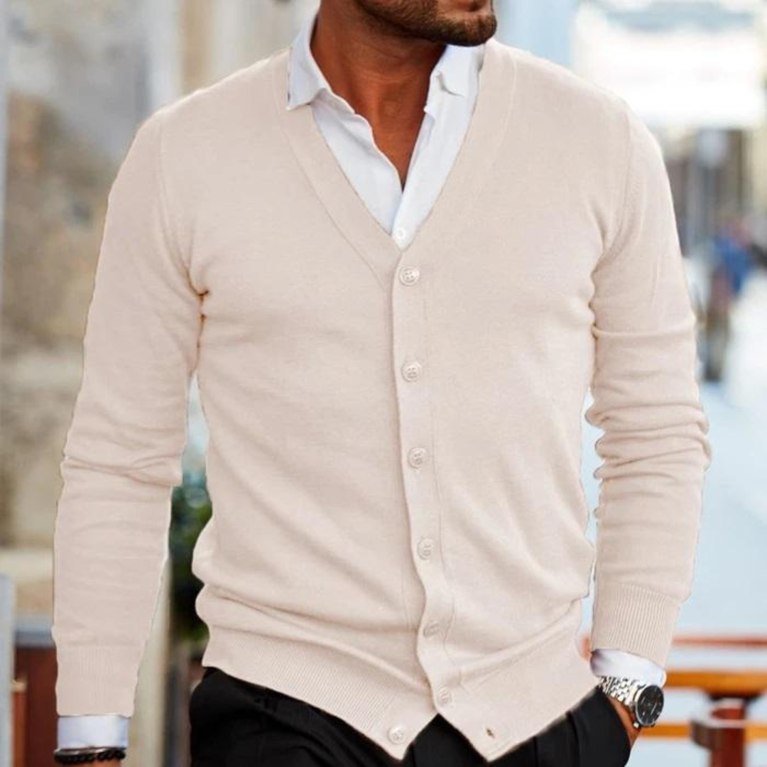 David | Men's V-Neck Cardigan