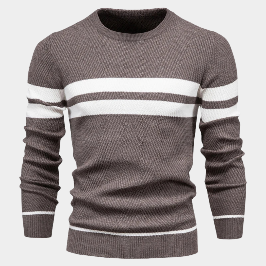 Jack | Long Sleeve Patchwork Sweater