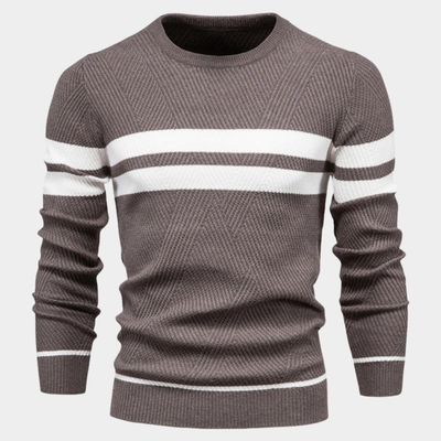 Jack | Long Sleeve Patchwork Sweater