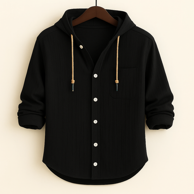 Jim | Luxury Cotton Shirt with Hood