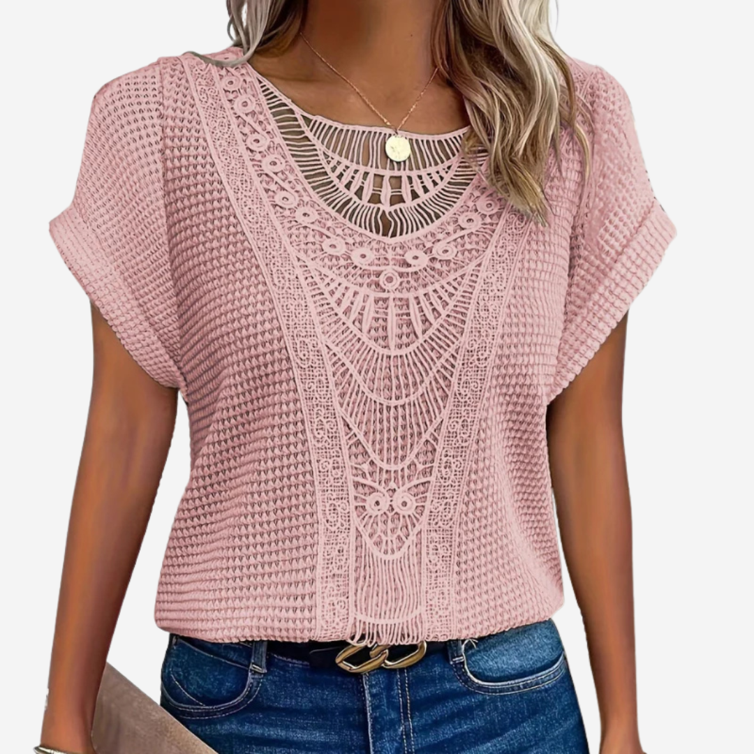 Vanja | Stylish Top with Lace Detail