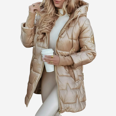 Nolwen | Elegant Winter Coat with Hood and Padding