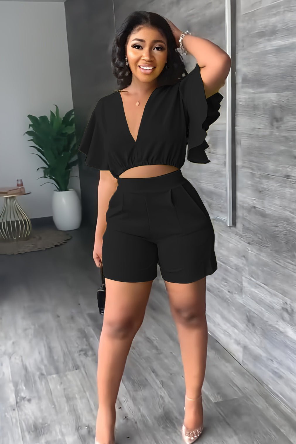 Tamika | Pleated Two Piece Summer Set