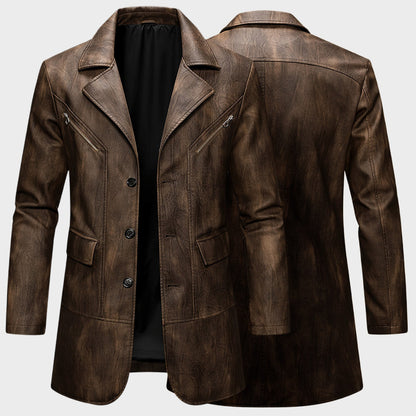 Samuel | Leather Coat