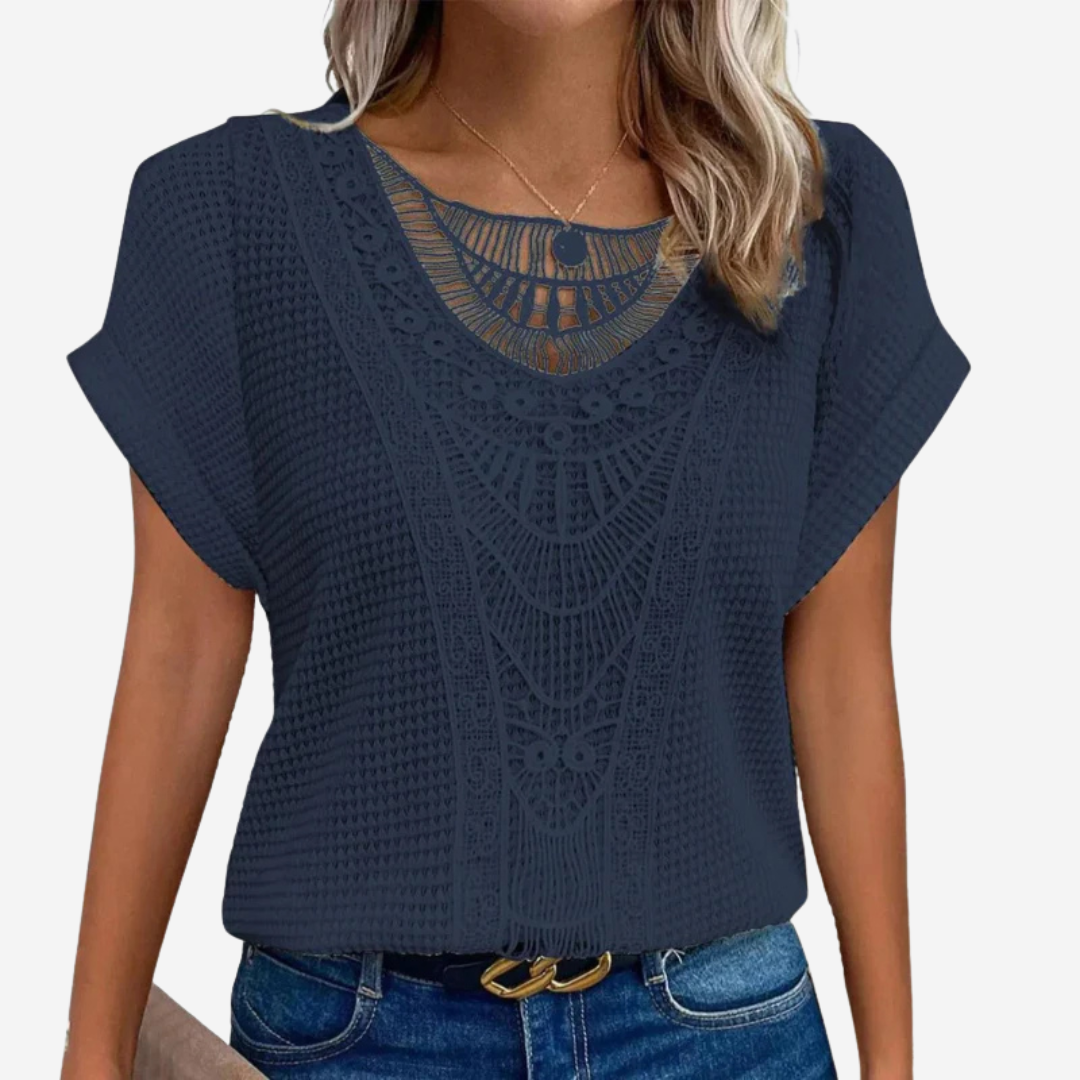 Vanja | Stylish Top with Lace Detail