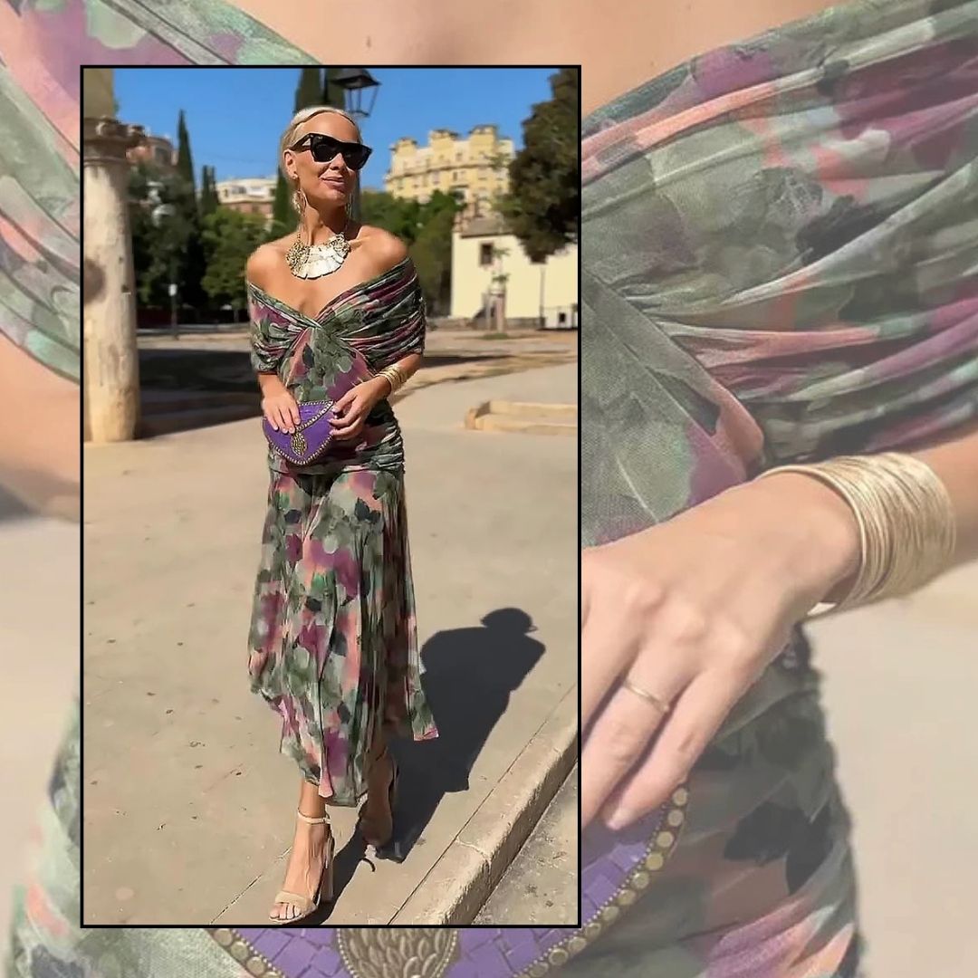 Malvina | Floral Chiffon Maxi Dress