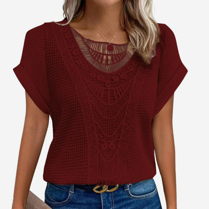 Vanja | Stylish Top with Lace Detail