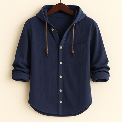 Jim | Luxury Cotton Shirt with Hood