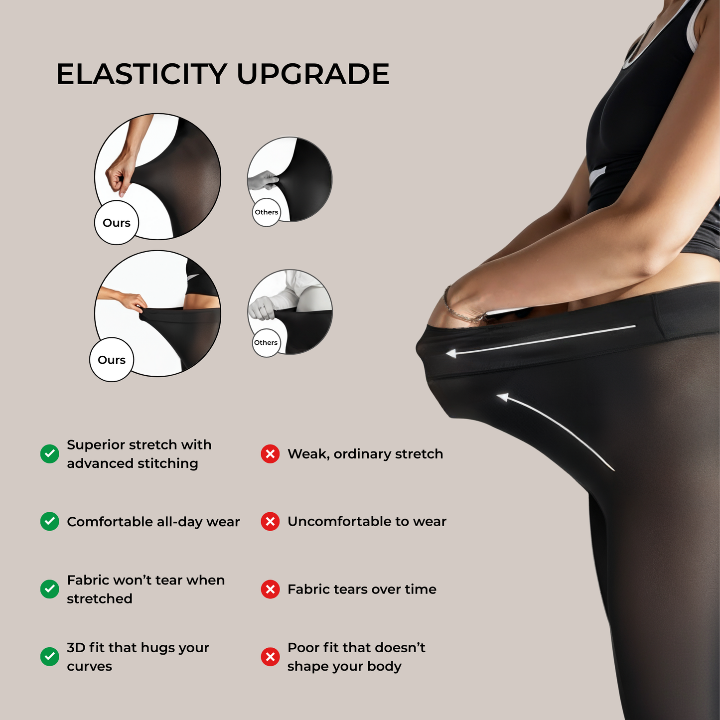 Pricilla - Softy Fleece Lined Tights