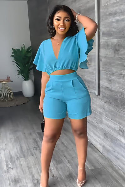 Tamika | Pleated Two Piece Summer Set