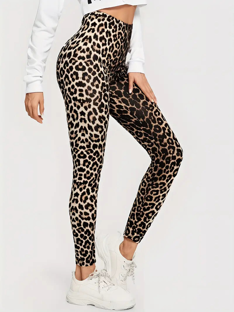 Daisy | High Waist Leopard Print Leggings for a Bold Look