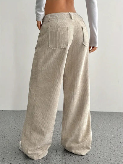 Tiff | Stylish Corduroy Fall Pants with Wide Legs