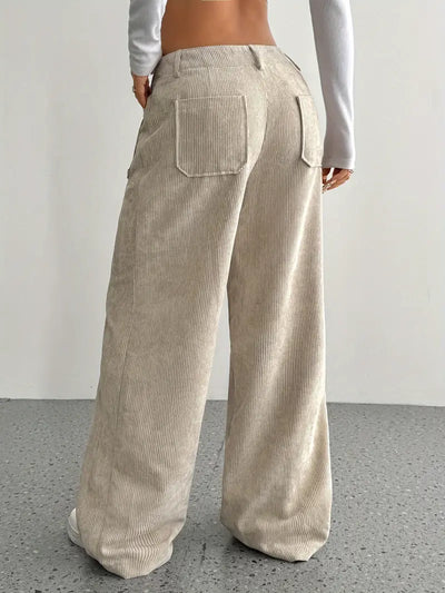 Tiff | Stylish Corduroy Fall Pants with Wide Legs