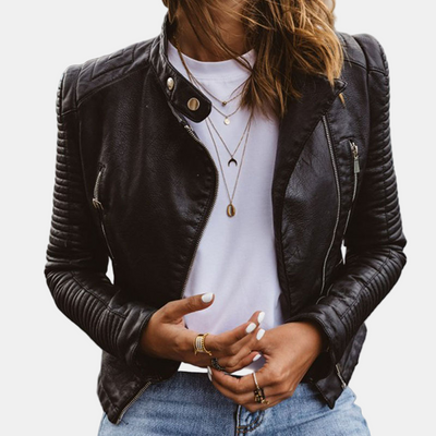 Ingrid | Leather Inspired Jacket