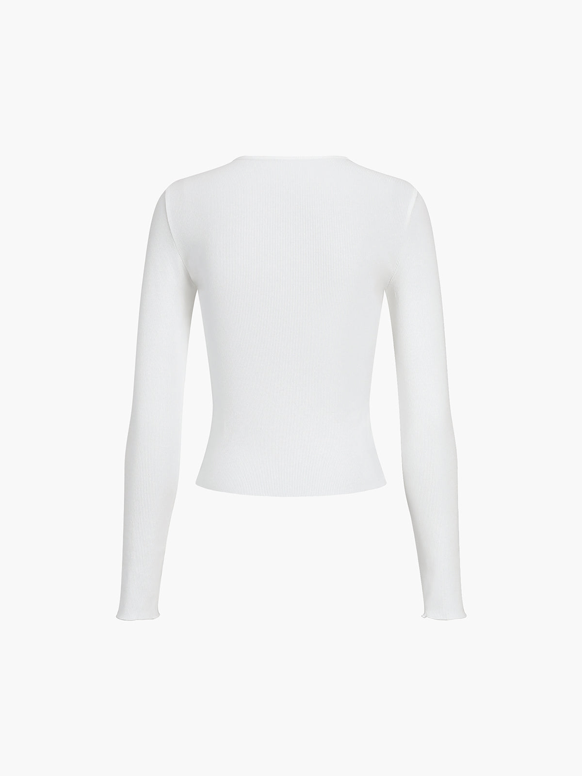 Tatum | Ribbed Slim Fit Longsleeve Top Dames – Stretch & Comfort