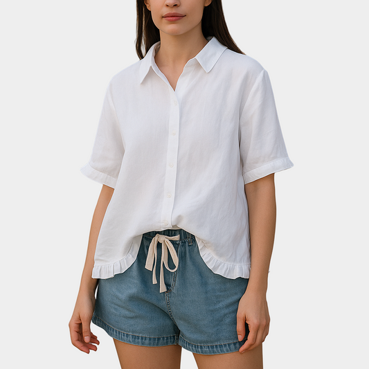 Leah | Elegant Fall-Summer Cotton Shirt