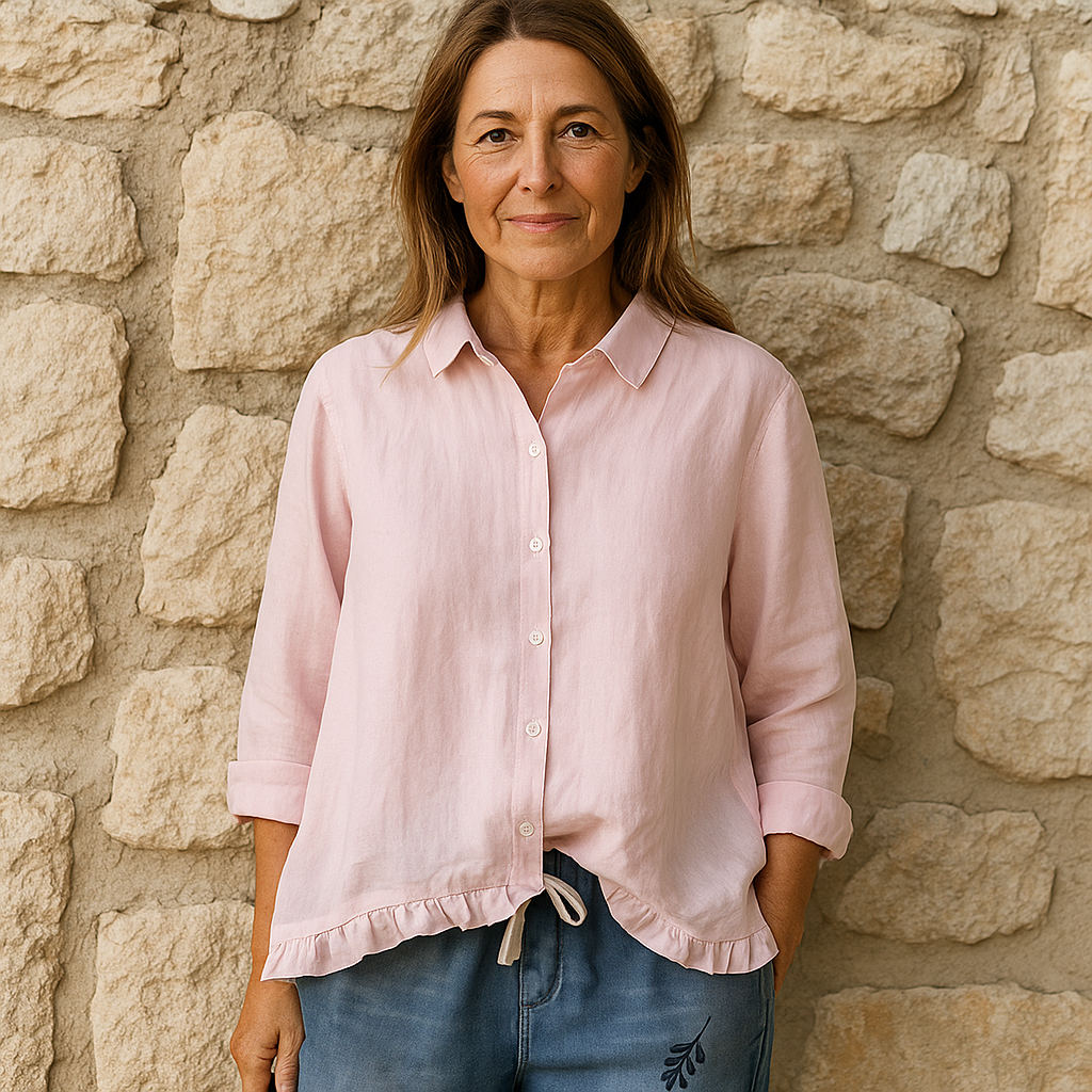 Leah | Elegant Fall-Summer Cotton Shirt