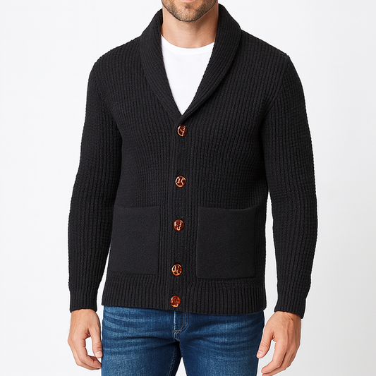 Lorenzo | Waffle Knit Cardigan