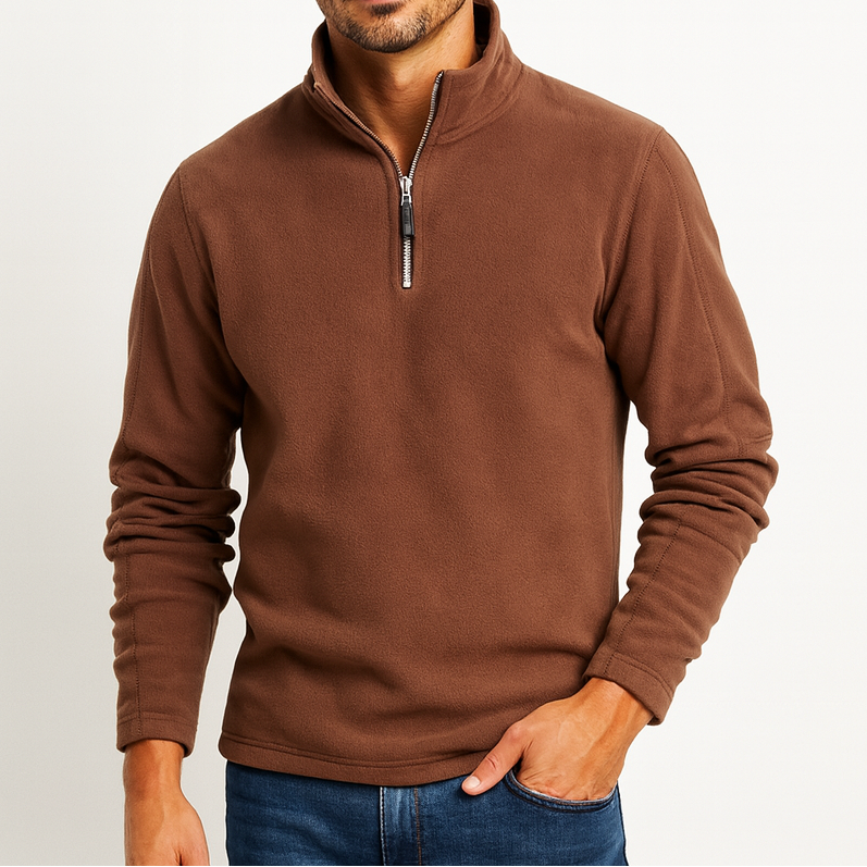 Elijah | Zip-Up Fleece Pullover