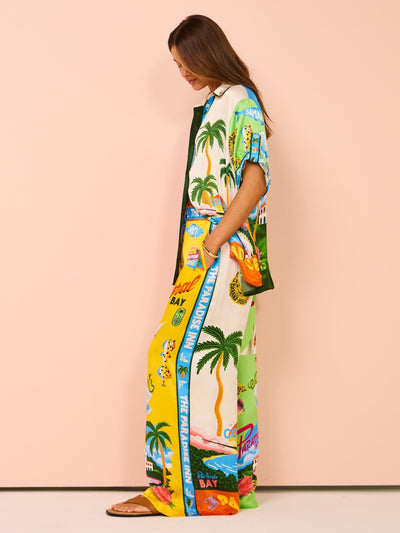 Palermo | Coconut Palm Print Two Piece Set