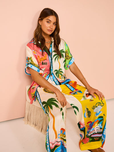 Palermo | Coconut Palm Print Two Piece Set