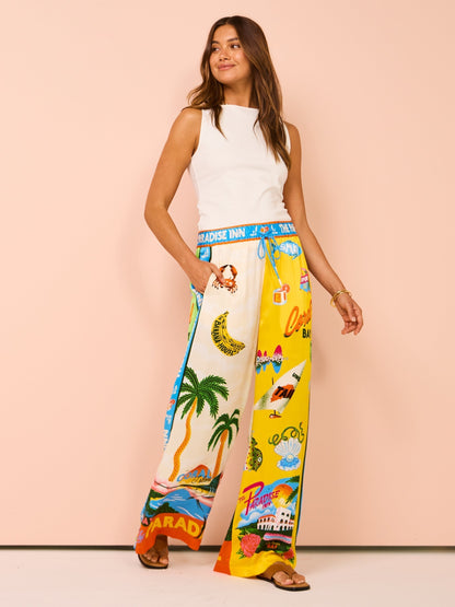 Palermo | Coconut Palm Print Two Piece Set