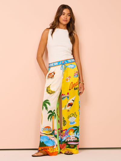 Palermo | Coconut Palm Print Two Piece Set