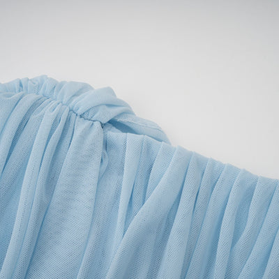 Catherine | Asymmetrical pleated maxi dress