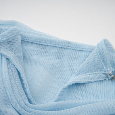 Catherine | Asymmetrical pleated maxi dress