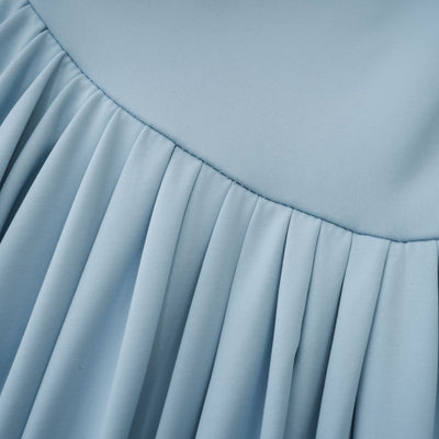 Catherine | Asymmetrical pleated maxi dress