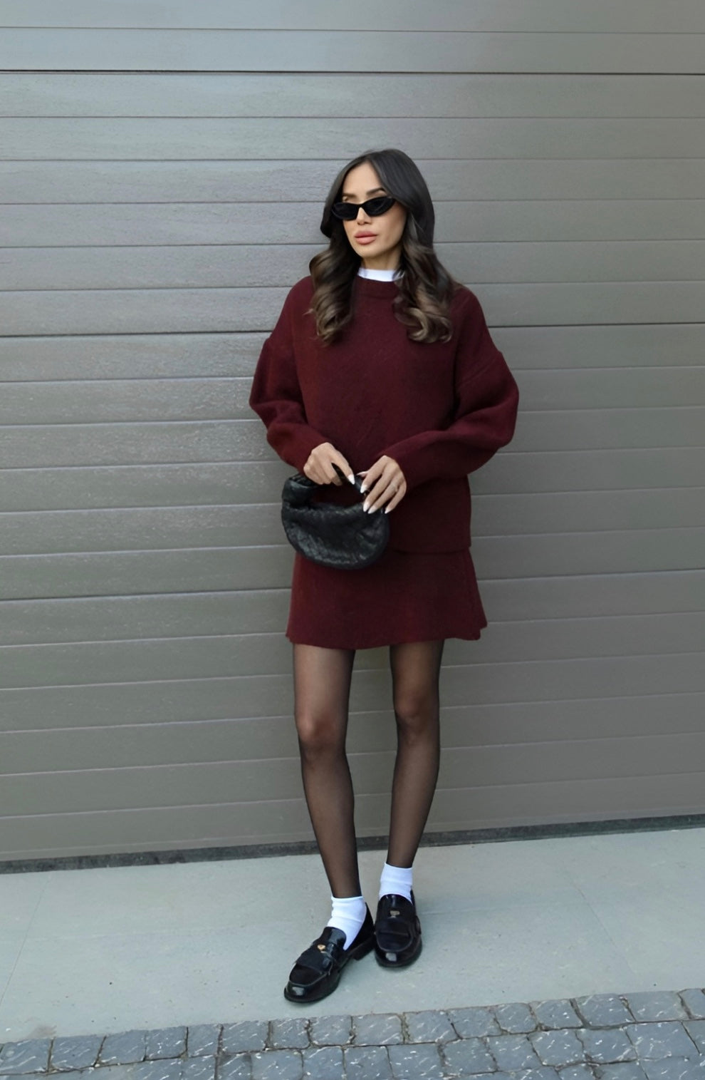Indra | Elegant Sweater and Skirt Set