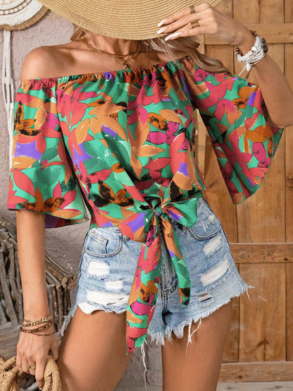 Rosella | Cheerful Off Shoulder Blouse