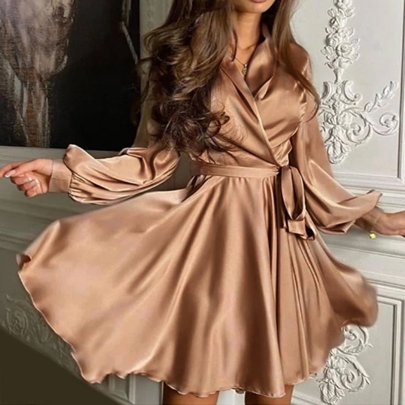 Marinte | Chic Satin-look Party Dress