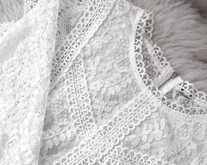 Lily-Rose | Lace Blouse with Elegant Flair